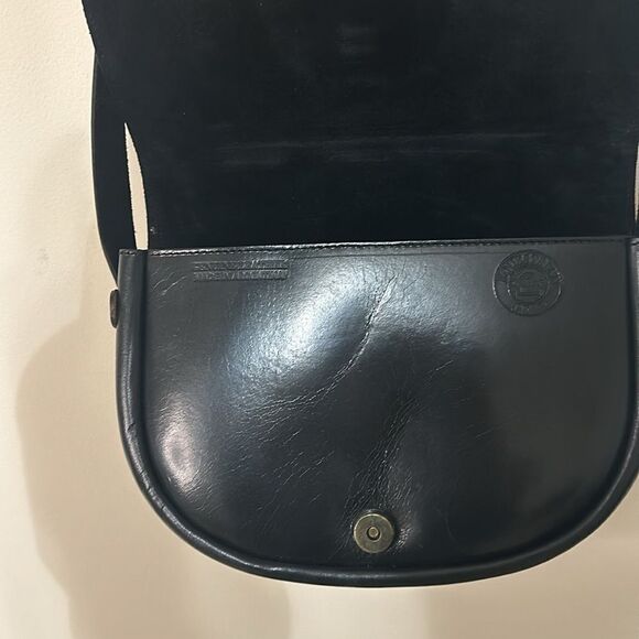 Vintage Genuine Leather Saddle Crossbody Horse Stirrup Brass ~Equestrian Gear - Picture 10 of 11